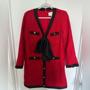 Pomander Place Red and Black Mini Dress